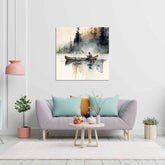 Abstract canvas painting wall décor Minimalist Floral landscape colorful